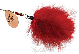 Блесна вращающаяся Mepps "Giant Marabou CU ROUGE" блистер