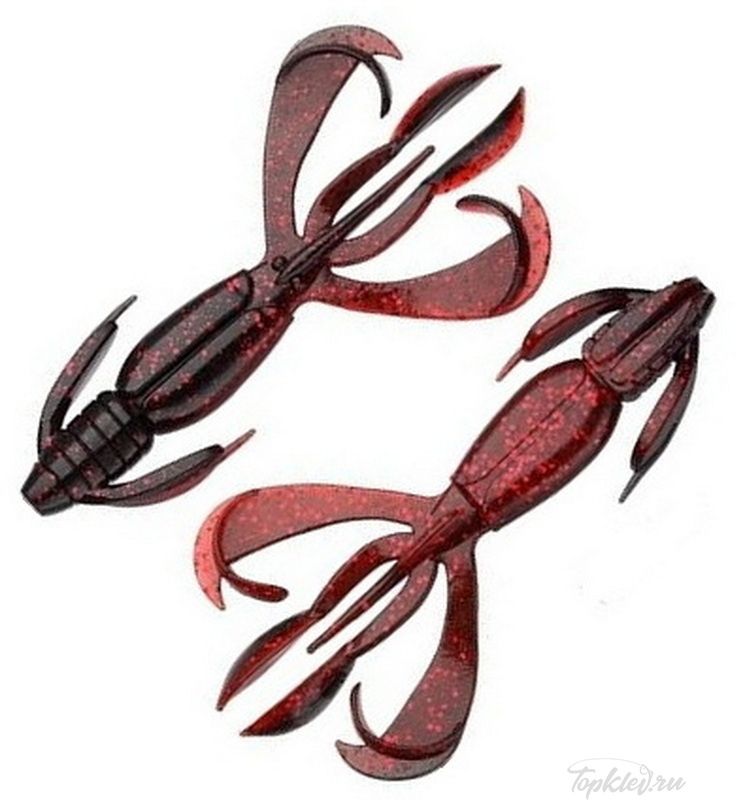 Приманка силиконовая Keitech Crazy Flapper 4.4" #411 Black Cherry