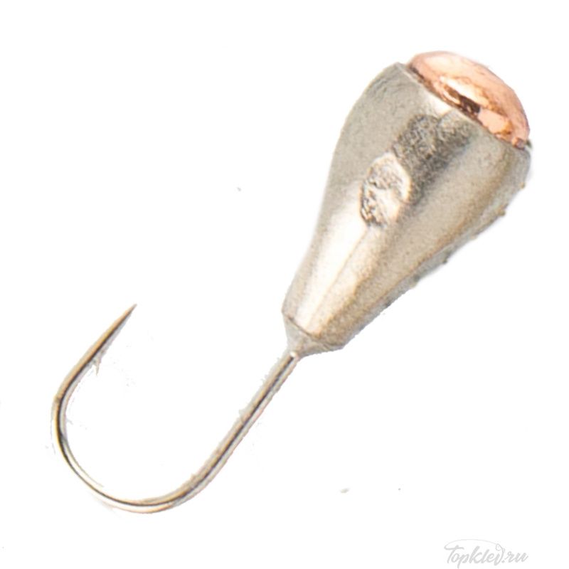 Мормышка вольфрамовая Dixxon DS Fishing Капля с коронкой с отверстием d6,0, никель (5 шт)