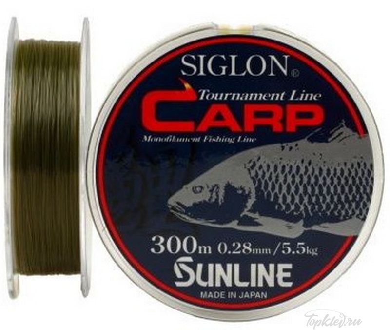 Монолеска Sunline SIGLON CARP 300m #5.0/0.38 mm/9.5 kg