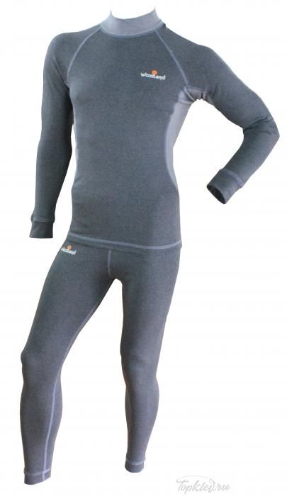 Комплект термобелья Woodland "Soft Thermo Plus" (графит/серый) р. M