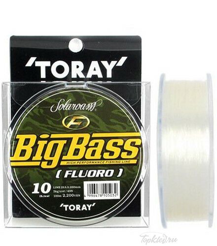 Флюорокарбон Toray - BIG BASS FC 100m 20Lb