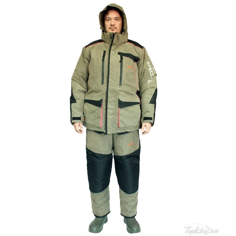 Костюм зимний Woodline EVEREST (Finlyandia) хаки/черный р.56-58/182