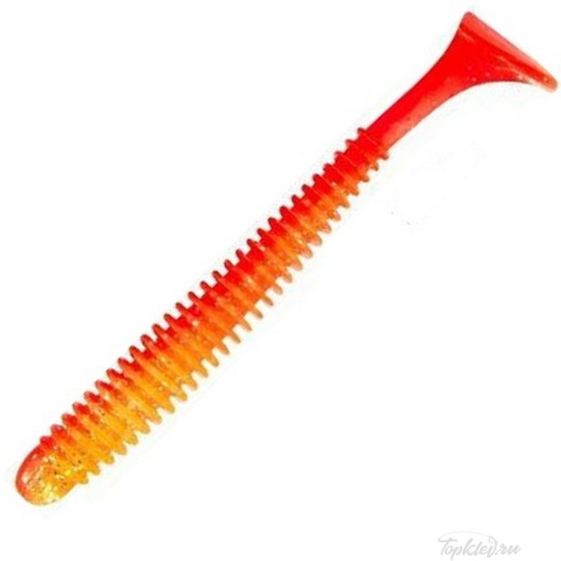 Приманка мягкая Allvega "Skinny Tail" 7,5см 2,5г (7шт.) цвет orange back silver flake