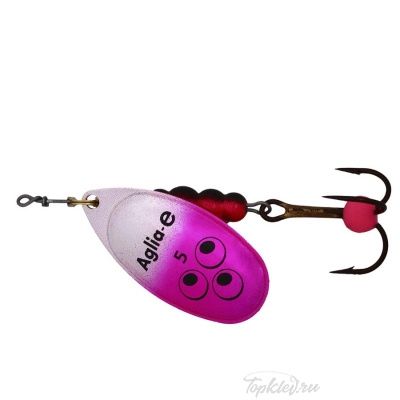Блесна вращающаяся Mepps "Aglia E" №5 Pink Bright на подложке 1 шт.