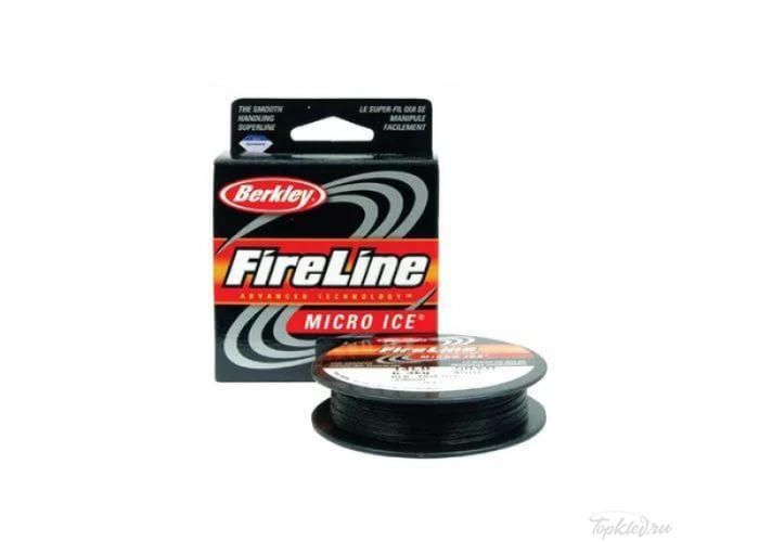 Шнур плетеный Berkley Fireline Micro Ice Smoke 45m 0.20mm 13.2kg