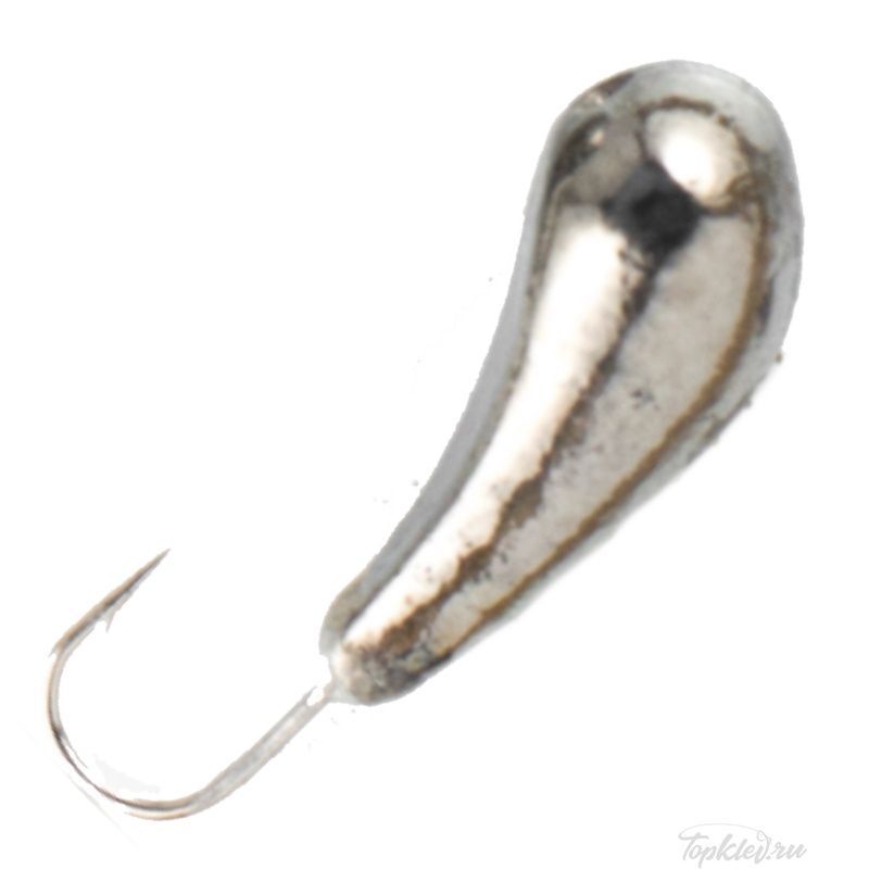 Мормышка вольфрамовая Dixxon DS Fishing Чесночинка с отверстием d6,0, черный никель (5 шт)
