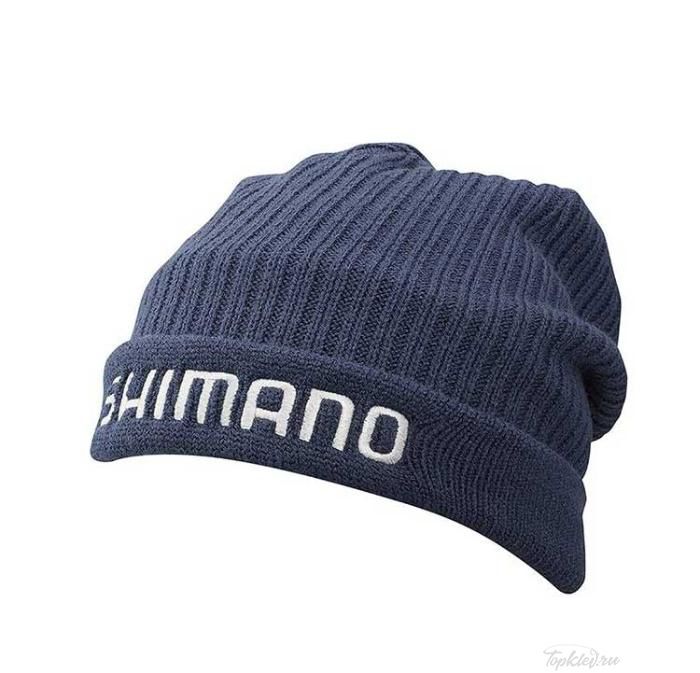 Шапка Shimano BREATH HYPER+℃ Fleece Knit Indigo Regular Size Watch cap CA-064Q