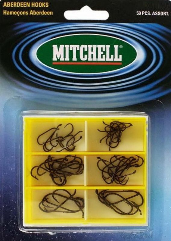 Набор одинарных крючков Mitchell № 3