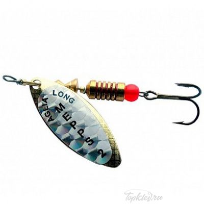 Блесна вращающаяся Mepps "Longue Rainbo OR" блистер №2