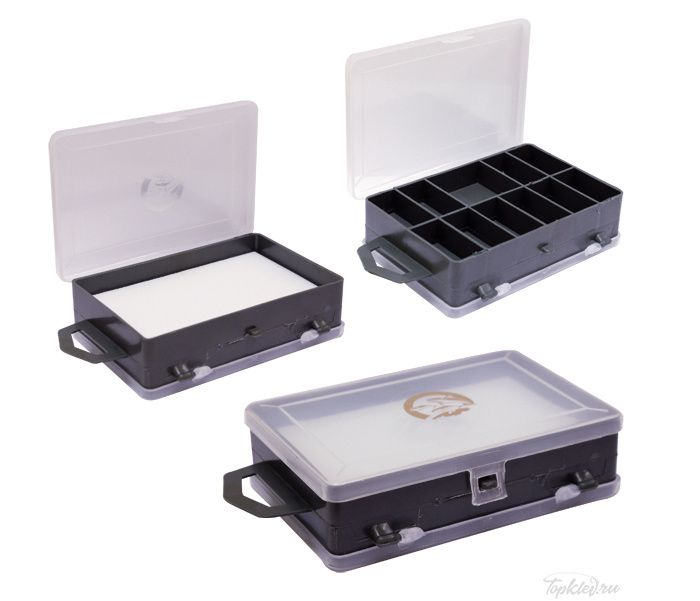 Коробочка рыболовная Три Кита ТК-14 2-х сторонняя с изолоном (115х85х35)
