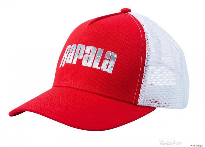 Кепка Rapala красная c сеткой Splash logo