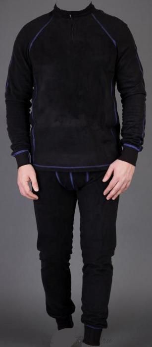 Комплект термобелья Woodland "ThermoLine ZIP" (чёрный) р. M