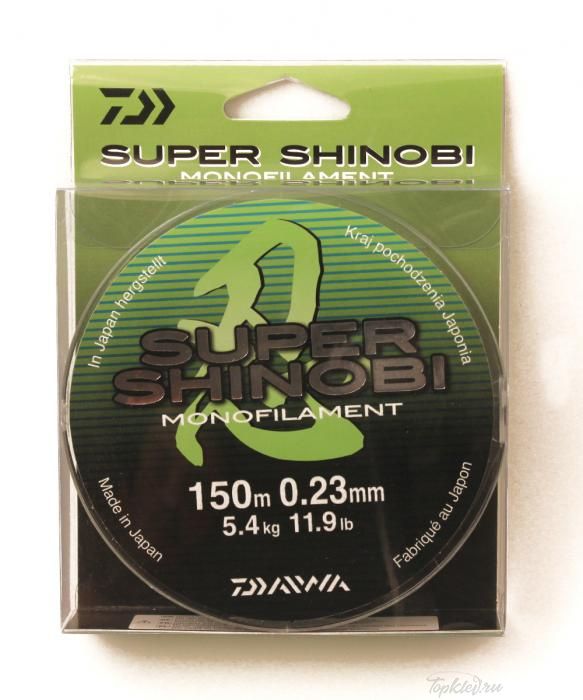 Леска Daiwa "Super Shinobi" 0,23мм 150м (светло-зеленая)