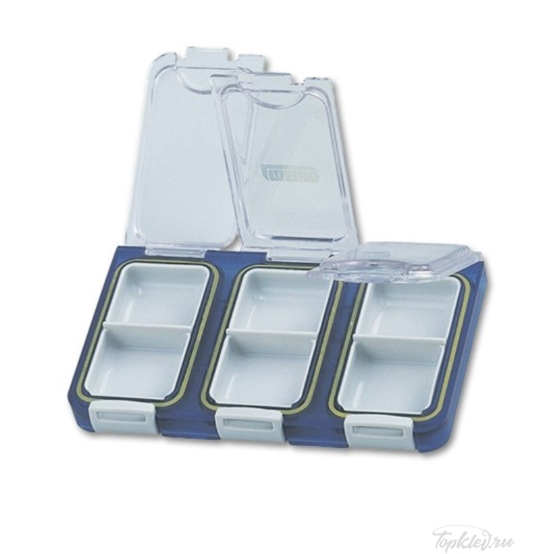 Коробка Meiho WG-6 (115x73x18мм) #Clear Blue