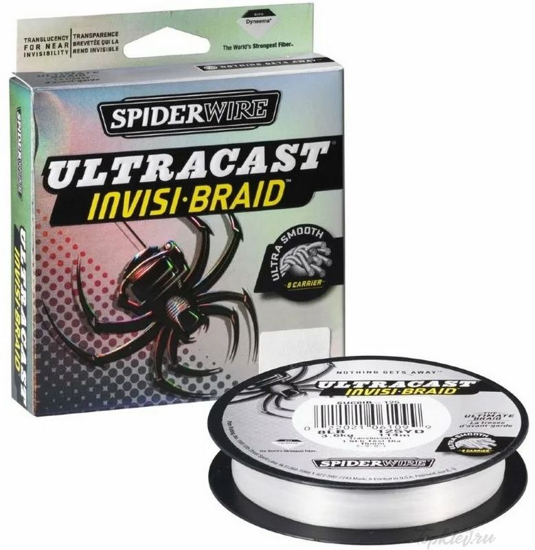 Шнур плетеный Spiderwire Ultracast 8 Invisi 110m 0,35mm 36.5kg