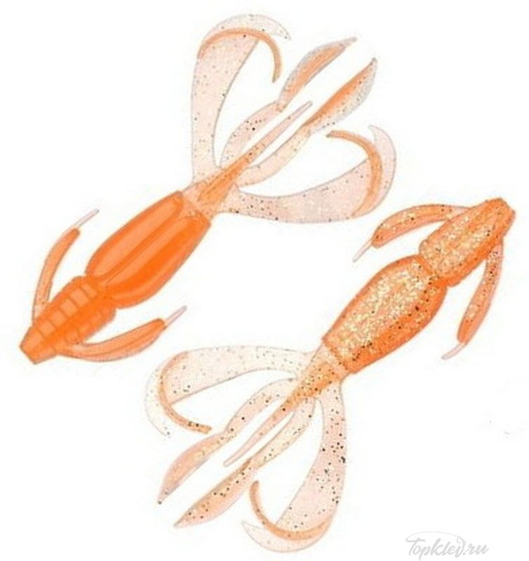Приманка силиконовая Keitech Crazy Flapper 4.4" EA#06 Orange Flash