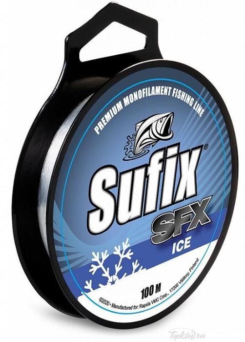 Леска зимняя Sufix SFX Ice 100 м прозрачная 0,14 мм