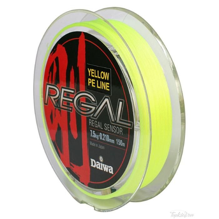 Шнур плетеный Daiwa "Regal Sensor - Y" 0,171мм 150м (желтая)