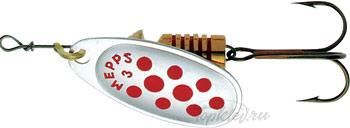 Блесна вращающаяся Mepps "Comet PTS Rouges AG" №0 (2г) на подложке 1 шт.