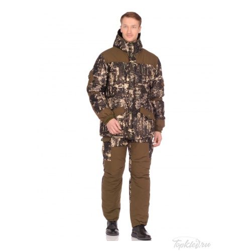 Костюм зимний Woodline "Снежный барс", мох, р. XXXL