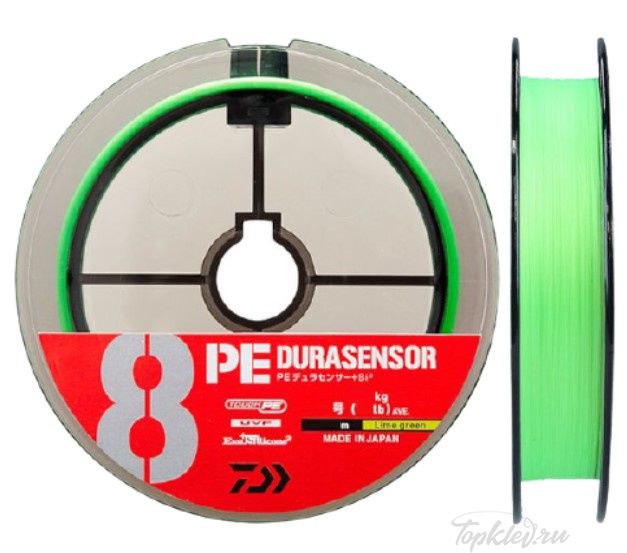 Шнур плетеный Daiwa PE DURASENSOR SX8 LGreen PE 1.2 150m
