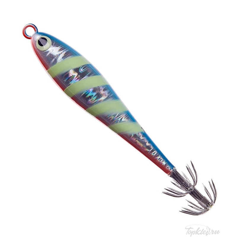 Кальмарница Higashi Squid Paint Sinker 125гр #01 Blue Pink-Zebra Glow