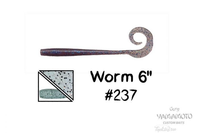 Приманка Gary Yamamoto Worm 6" #237