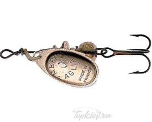 Блесна вращающаяся Mepps "Aglia CU" блистер №4 (9г)