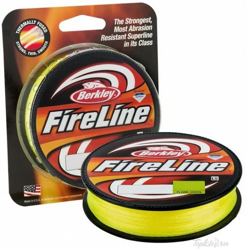 Шнур плетеный Berkley Fireline 270m Flame Green 0.25