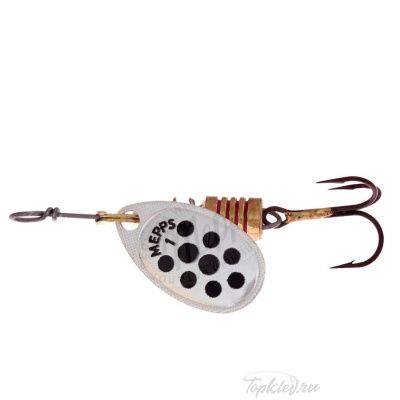 Блесна вращающаяся Mepps "Aglia PTS Noirs AG" №2 (4,5г) на подложке 1 шт.