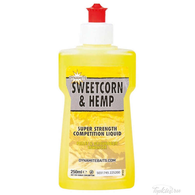 Ароматизатор жидкий Dynamite Baits Liquid XL Sweetcorn & Hemp (Кукуруза и Конопля) 250мл