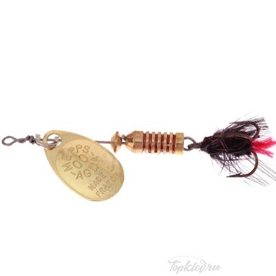 Блесна вращающаяся Mepps "Aglia OR Mouche Noire" блистер №00