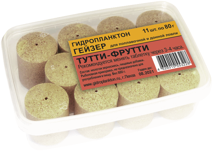 Гейзер 80г х 11шт. в контейнере 880г Тутти-Фрутти