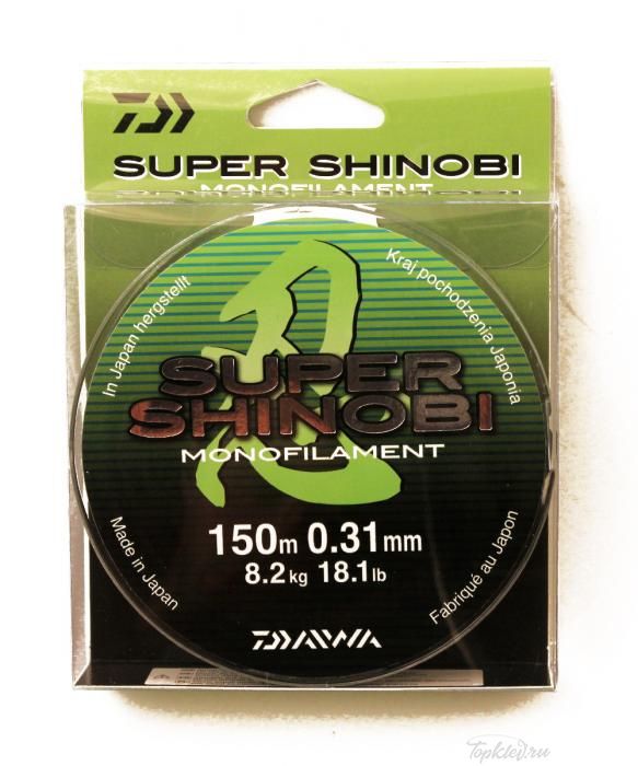 Леска Daiwa "Super Shinobi" 0,31мм 150м (светло-зеленая)