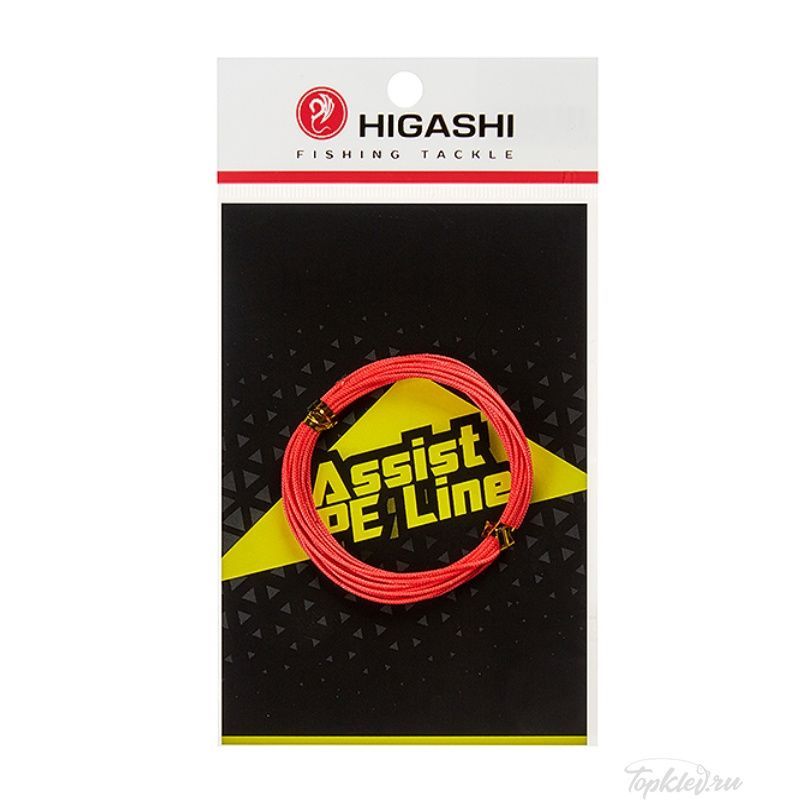 Поводковый материал Higashi Braid PE Line Red 120lbs 3м