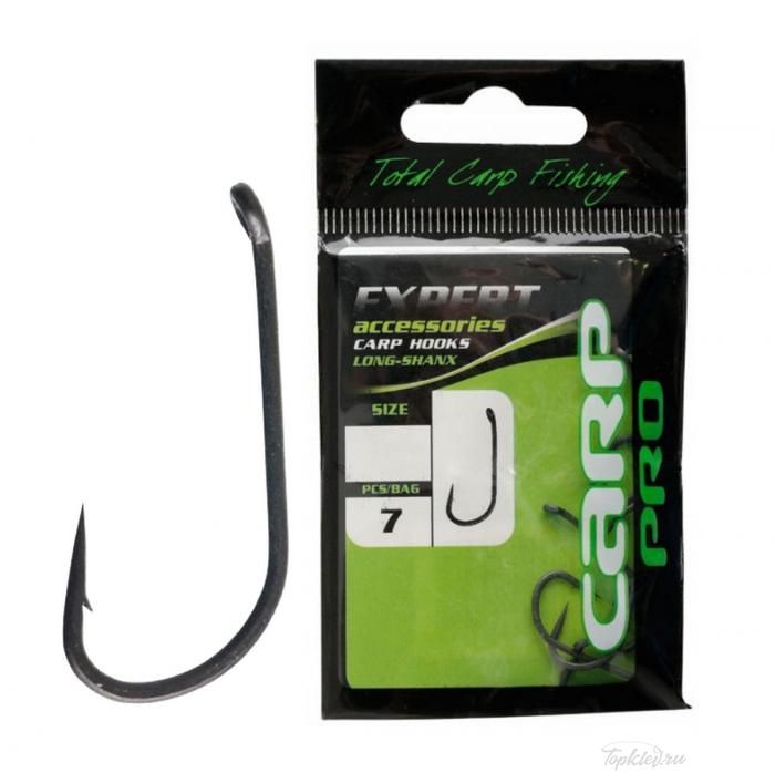 Крючок карповый Carp Pro LONG-SHANX № 6 тефлоновое покрытие
