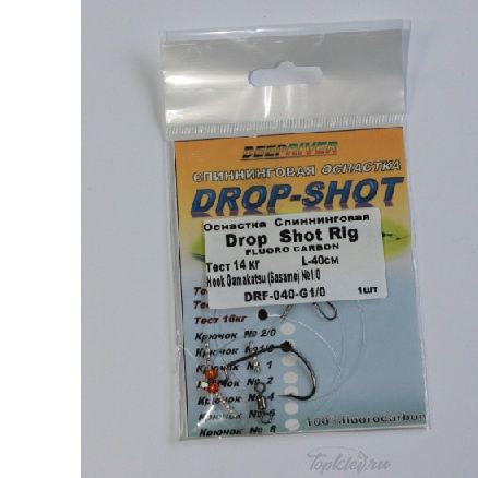 Оснастка спиннинговая Dixxon DROP SHOT (L-40см , крючок №1/0, тест 16кг)