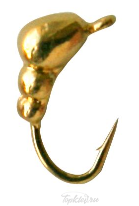 Мормышка вольфрамовая Dixxon-Rus Муравей с ушком d3, золото (10шт)