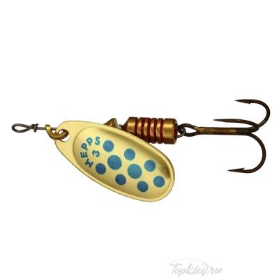 Блесна вращающаяся Mepps "Comet PTS Bleus OR" (6,5г) блистер №3