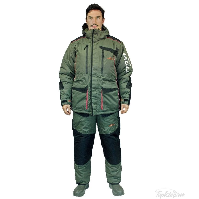 Костюм зимний Woodline EVEREST (Lokker Point) хаки/черный р.52-54/182 Костюм зимний Woodline EVEREST (Lokker Point) хаки/черный р.52-54/182