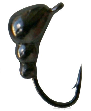 Мормышка вольфрамовая Dixxon-Rus Муравей с ушком d3, черный никель (10шт)