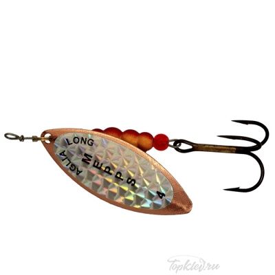 Блесна вращающаяся Mepps "Longue Rainbo CU" блистер №5