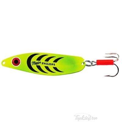 Блесна колеблющаяся Mepps "Syclops FLUO CHART" блистер №00 (5г)