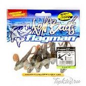 Мягкая приманка Flagman виброхвост Grasper 2,7" brown flash 7pc garlic