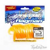 Мягкая приманка Flagman твистер Cheesy 2" chart orange 12pc salmon