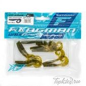 Мягкая приманка Flagman виброхвост TT-Grub 2.0'' #120 Green Pumpkin