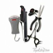 Комбо-набор Rapala 4 (плоскогубцы (16 см.); щипцы (14см.); безмен (11кг.); нож фил. Falcon с ножнами