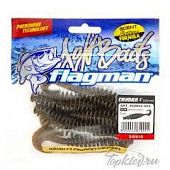 Мягкая приманка Flagman Crusher 4" green pumpkin 5pc squid