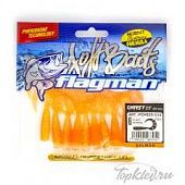 Мягкая приманка Flagman твистер Cheesy 2,5" chart orange 10pc salmon